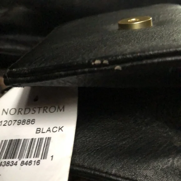 Lulu Black Mini Evening Bag with Bow and Goldtone Chain Strap - Picture 9 of 10